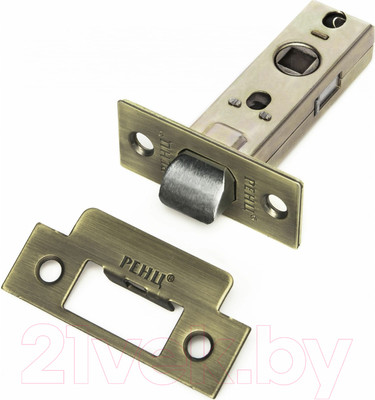 Защелка врезная Ренц INL 5-45 AB (бронза античная)