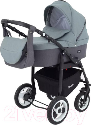 Детская универсальная коляска Rant Dream 2 в 1 (06 серый/зеленый)
