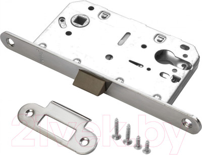 Замок врезной Ренц INLB 85 PL SN (никель матовый)