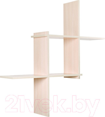 Полка Vental Кубик-3 (беленый дуб)