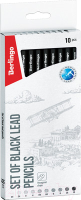 Набор простых карандашей Berlingo BS01210 (10шт)