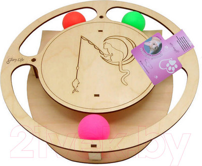 Игрушка для кошек Glory Life Круг с шариками / 147259