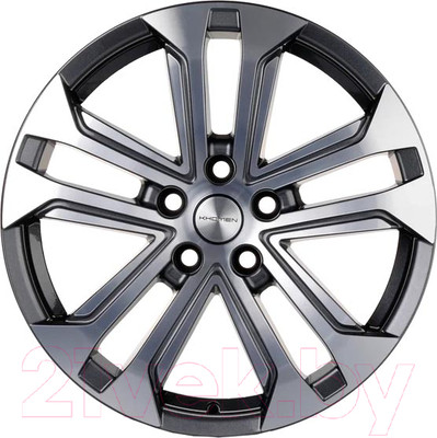 Литой диск Khomen KHW1803 Geely Coolray 18x7" 5x114.3мм DIA 54.1мм ET 50мм Gray FP