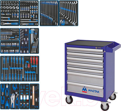 Универсальный набор инструментов King TONY 934-286AMB