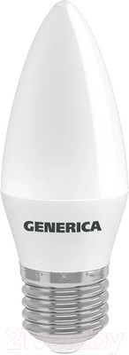 Лампа Generica C35 12Вт Свеча 4000К E27 230В / LL-C35-12-230-40-E27-G