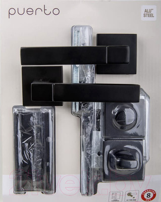 Комплект дверной фурнитуры Puerto Set 521-03 2070PL 2S Black (черный)