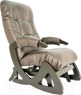 Кресло-маятник Glider Балтик со стопором 600x1093x955 (коричневый/венге)