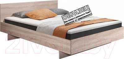 Полуторная кровать Барро КР-017.11.02-22 140x195 (дуб сонома)