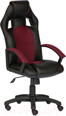 Кресло геймерское Tetchair Driver экокожа/ткань (черный/бордовый)