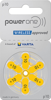 Комплект батареек PowerOne 10 PR70 для слуховых аппаратов (6шт)