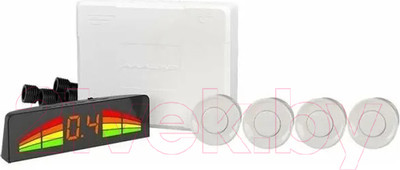 Парковочный радар AAALine LED-14 (белый)