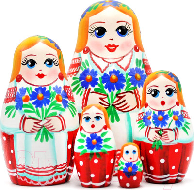 Матрешка сувенирная Брестская Фабрика Сувениров Белорусская национал. матрешка с васильками / 5010