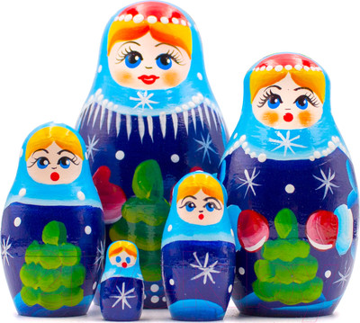 Матрешка сувенирная Брестская Фабрика Сувениров Снегурочка / 5115