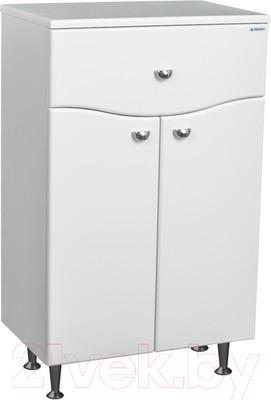 Тумба для ванной Айсберг 60 Волна с верхним ящиком В1