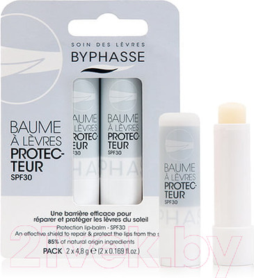 Бальзам для губ Byphasse Защитный SPF30 (2x4.8г)