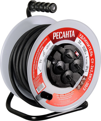 Удлинитель на катушке Ресанта СУ-3х2.5КГ-30/3 (61/118/9)