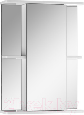 Шкаф с зеркалом для ванной Айсберг Норма 2-50 (правый)