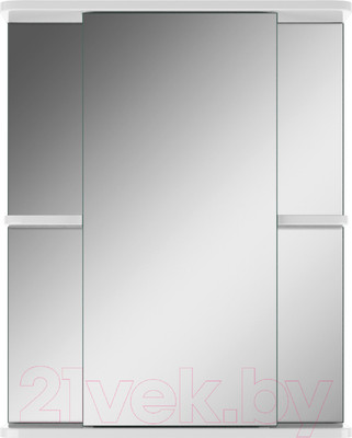 Шкаф с зеркалом для ванной Айсберг Норма 2-55 (левый)