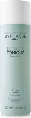 Тоник для лица Byphasse Увлажняющий с алоэ вера для чувствительной кожи (500мл)