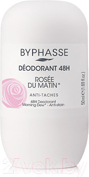 Дезодорант шариковый Byphasse Morning Dew 48H С протеинами шелка (50мл)