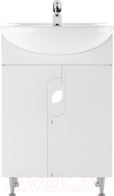 Тумба под умывальник Айсберг Уют 55 Лилия без ящика