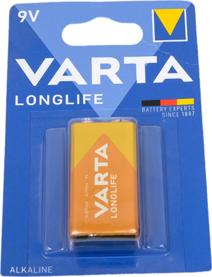 Батарейка Varta Longlife 6LR61 9V BL1 / 4 122 101 411