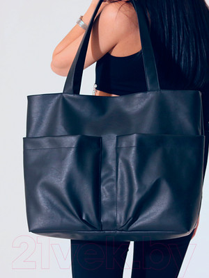 Сумка MT.Style ТОУТ с двумя карманами (черный)