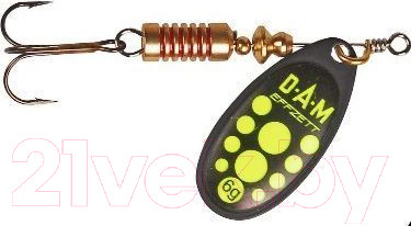 Блесна DAM FZ Standard Spinner 2 S / 5131002 (черный/желтый)