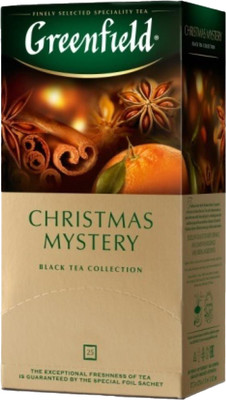 Чай пакетированный GREENFIELD Christmas Mystery Black Tea (25пак)