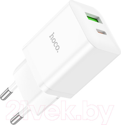 Адаптер питания сетевой Hoco N28 (белый)
