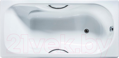 Ванна чугунная Универсал Сибирячка-У 150x75 (1 сорт, с ручками и ножками)