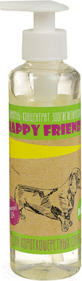 Шампунь для животных Happy Friends Для короткошерстных собак (240мл)