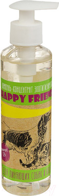 Шампунь для животных Happy Friends Для линяющих собак и кошек (240мл)