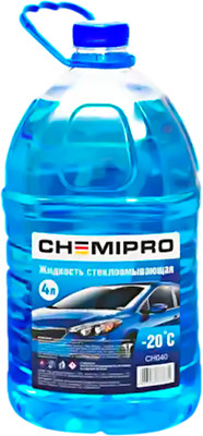 Жидкость стеклоомывающая Chemipro -20С зимняя / CH040 (4л)