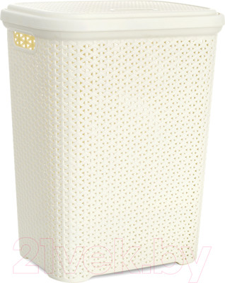 Корзина для белья Hobby Life Rattan / HL081106IV (слоновая кость)