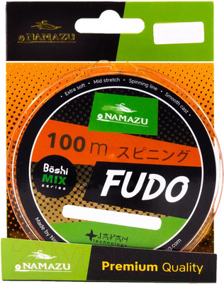 Леска монофильная Namazu Fudo 0.45мм (100м, оранжево-желтый)