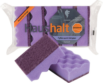 Набор губок для мытья посуды Leonord Relief / 310575 (5шт)