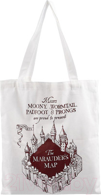 Сумка-шоппер Эксмо Карта мародеров / 9785041188078 (белый)