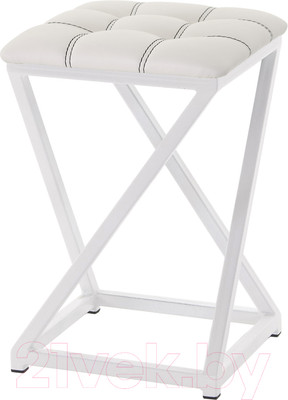 Табурет AMC Comfort 8К6.12 (кожзам белый/белый)