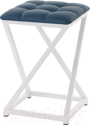 Табурет AMC Comfort 8К6.13 (кожзам атлантик/белый)
