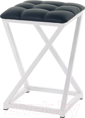 Табурет AMC Comfort 8К6.16 (кожзам антрацит/белый)