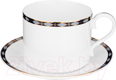 Чашка с блюдцем Lefard Glamour / 590-465 (синий)