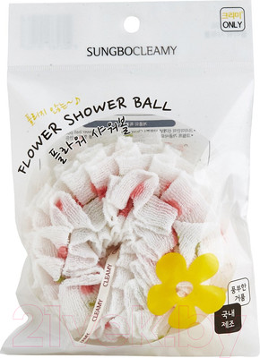 Мочалка для тела Sungbo Cleamy Clean&Beauty Flower Shower Ball