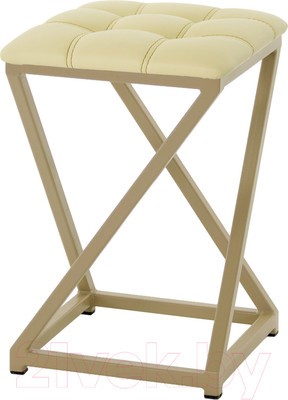 Табурет AMC Comfort 8К10.15 (кожзам светло-желтый/капучино)