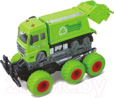 Мусоровоз игрушечный Пламенный мотор Мусоровоз / 870825