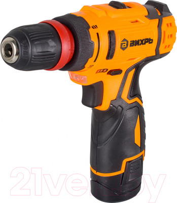Аккумуляторная дрель-шуруповерт Вихрь ДА-12Л-2КC (72/14/33)