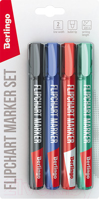 Набор маркеров Berlingo Uniline FM200 / BMf_42209 (4цв)