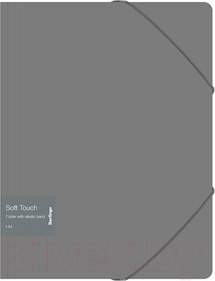 Папка для бумаг Berlingo Soft Touch / FB4_A4985 (серый)
