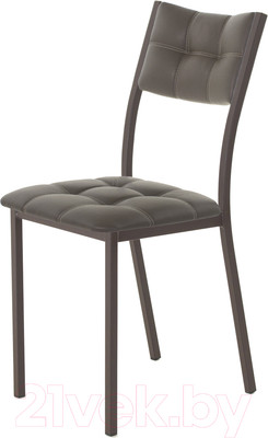 Стул AMC Comfort 3К2.8 (кожзам серо-коричневый/коричневый)