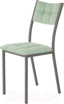 Стул AMC Comfort 3К4.10 (кожзам мятный/графит)